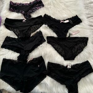 SOLD………Brand New Victoria Secret (all with tags) Black Lace Women's Intimates.